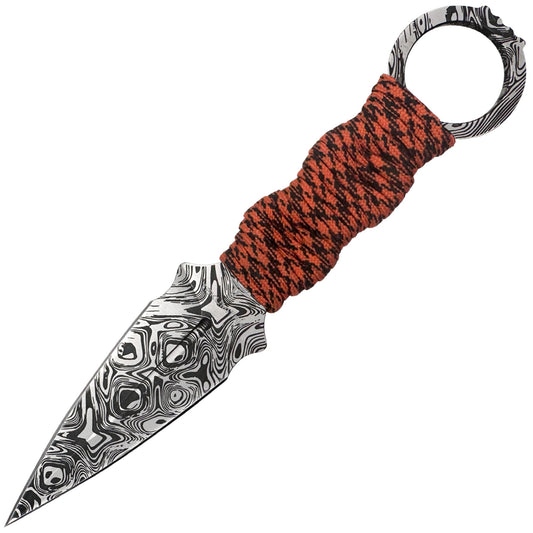 Nóż Takumitak Defender - Damascus/Orange