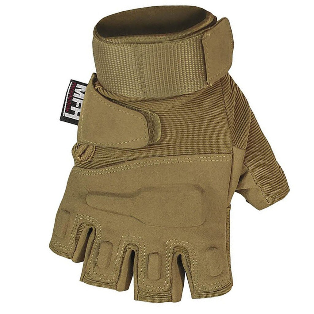 Rękawice taktyczne MFH Pro Fingerless - Coyote Tan