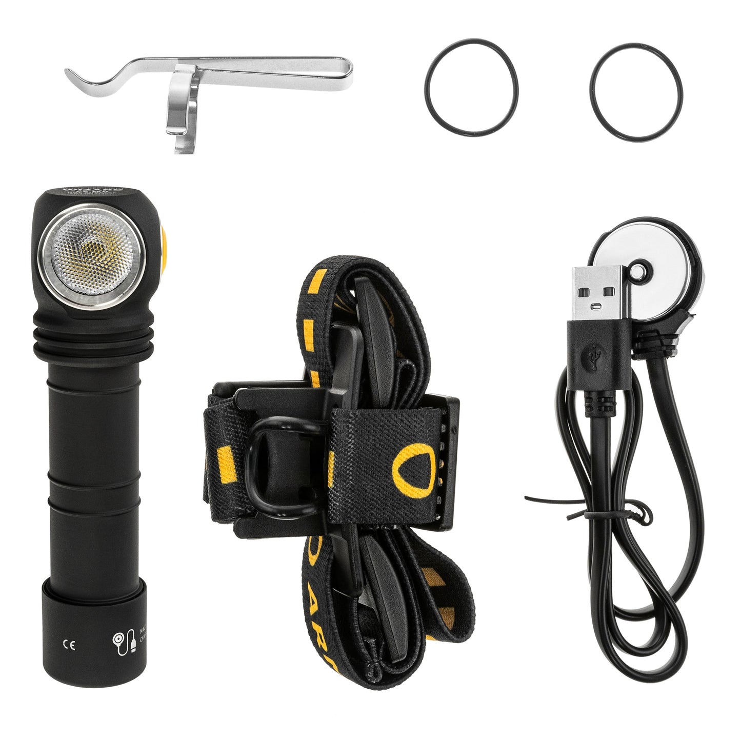Latarka czołowa i kątowa Armytek Wizard C2 WR Magnet USB White - 1100 lumenów