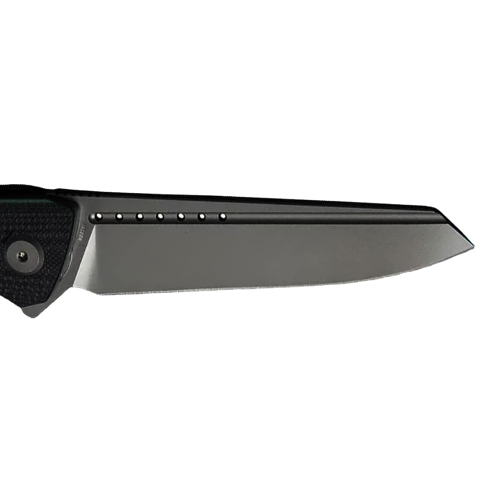 Nóż składany Bestech Knives Slyther - Grey Titanized, Green/Black G10