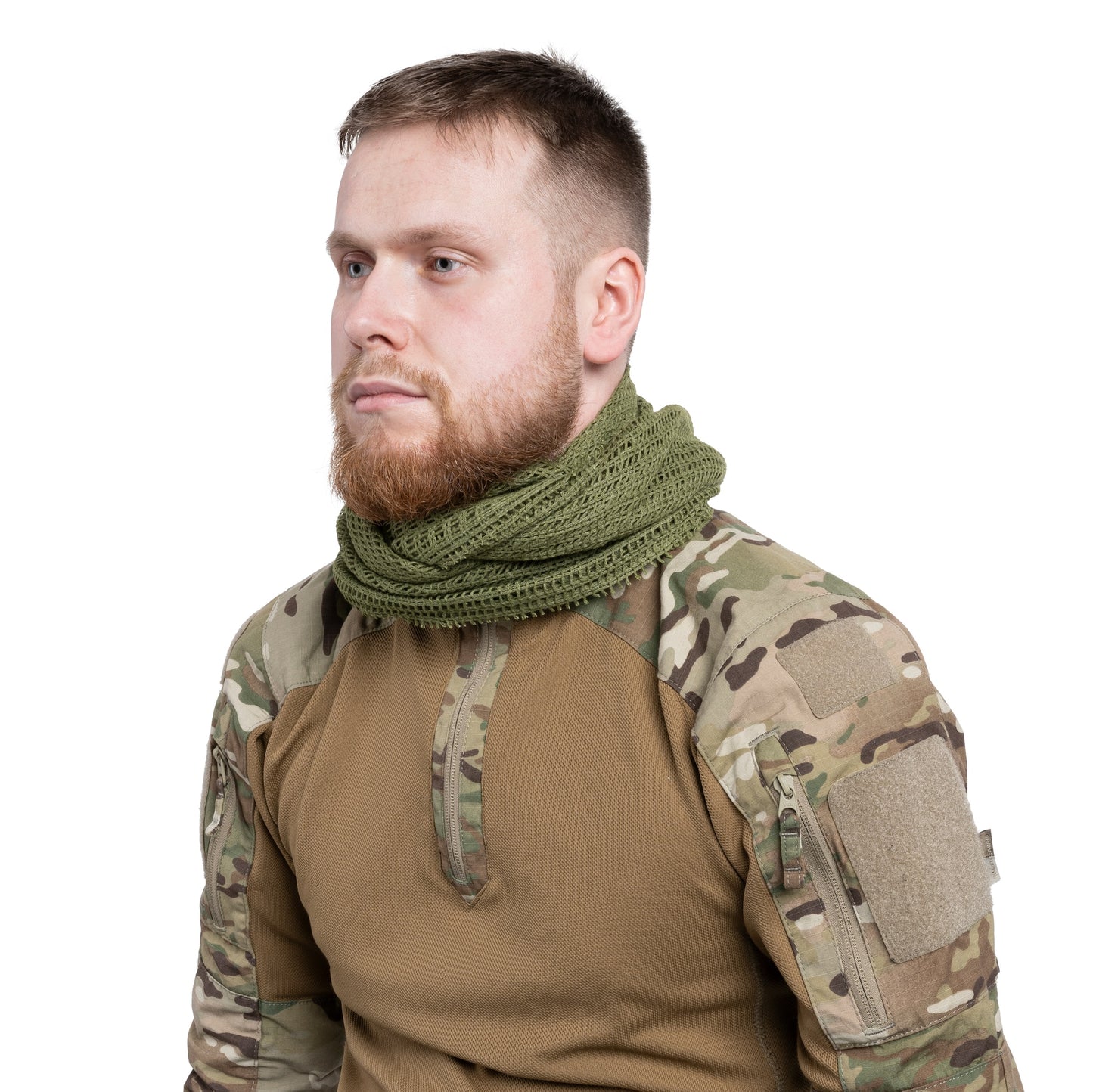 Szal snajperski Highlander Forces Scrim Net Scarf - Olive