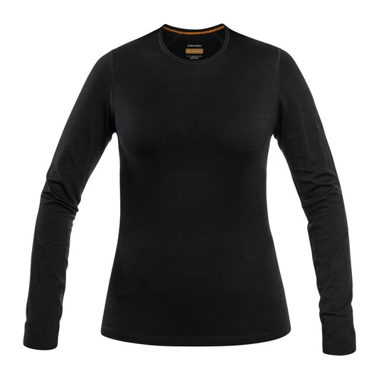 Koszulka termoaktywna damska Icebreaker Merino 200 Oasis Long Sleeve Crew - Black