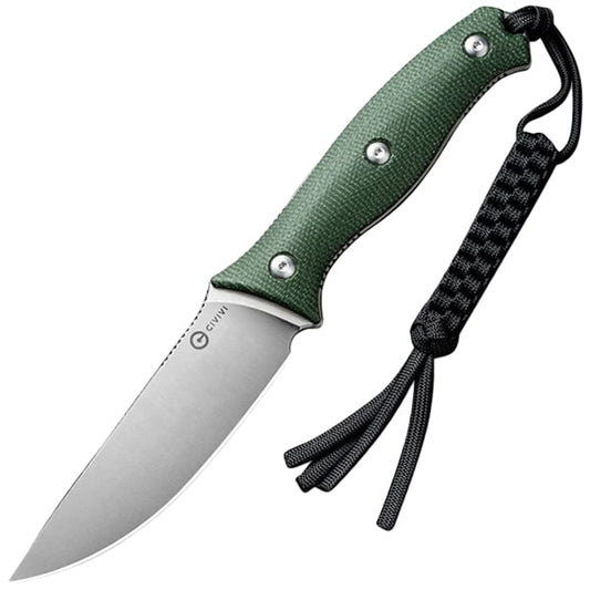 Nóż Civivi Stormridge Satin Nitro-V Canvas Micarta - Green