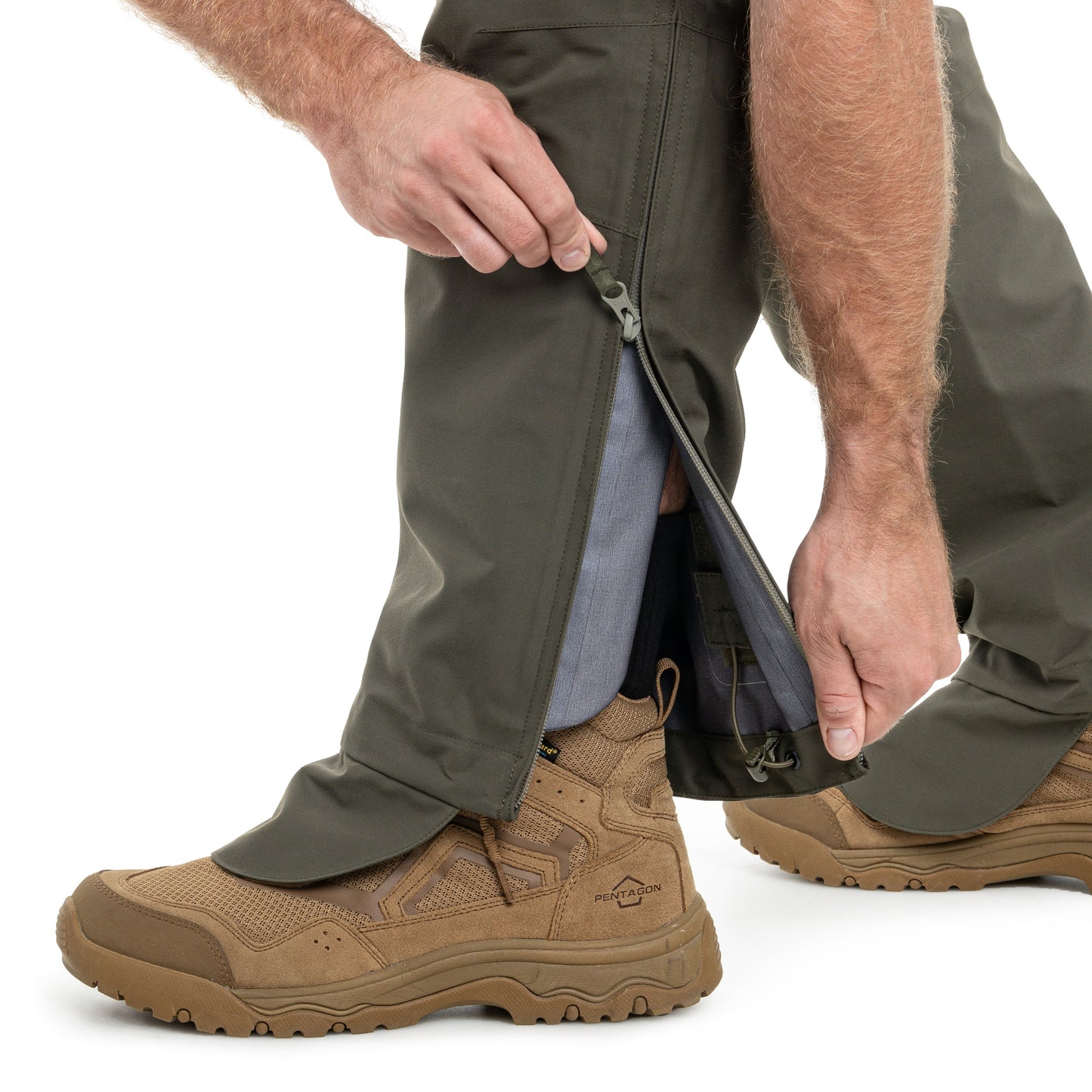 Spodnie wodoodporne UF PRO Monsoon XT Tactical Rain Pants - Brown Grey