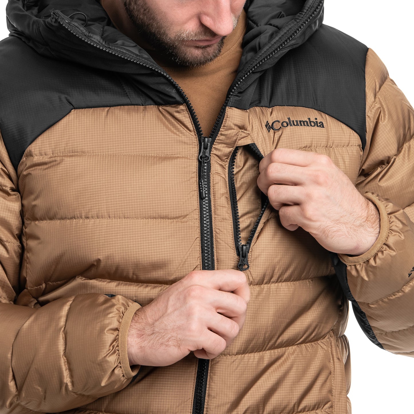 Kurtka Columbia Autumn Park II Down Hooded Jacket - Delta/Black