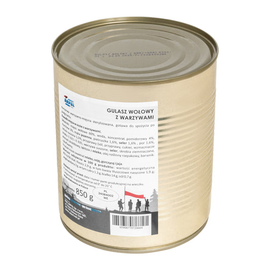 Żywność konserwowana Arpol - Gulasz wołowy z warzywami 850 g