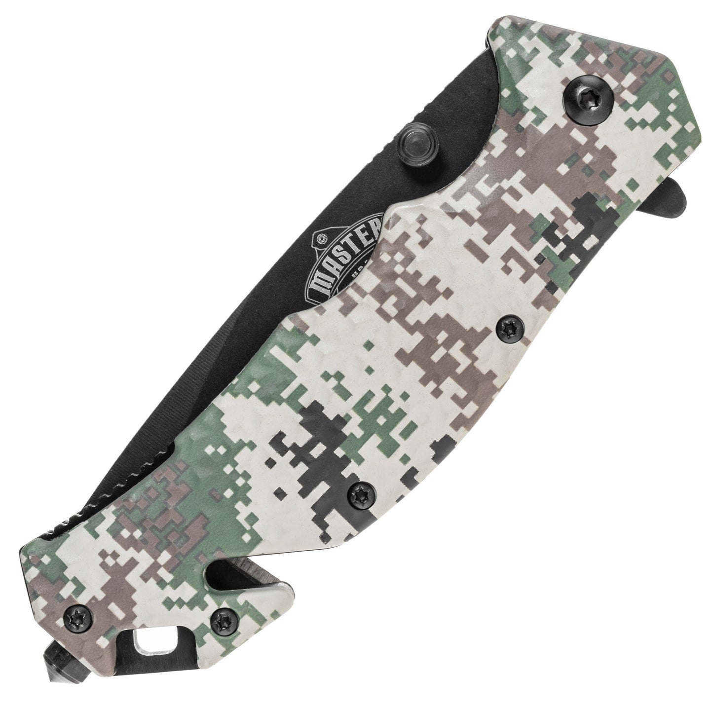 Nóż składany ratowniczy Master Cutlery MU-A001DG Spring Assisted - Digital Camo