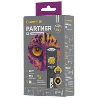 Latarka Armytek Partner C2 Magnet USB Warm - 1020 lm