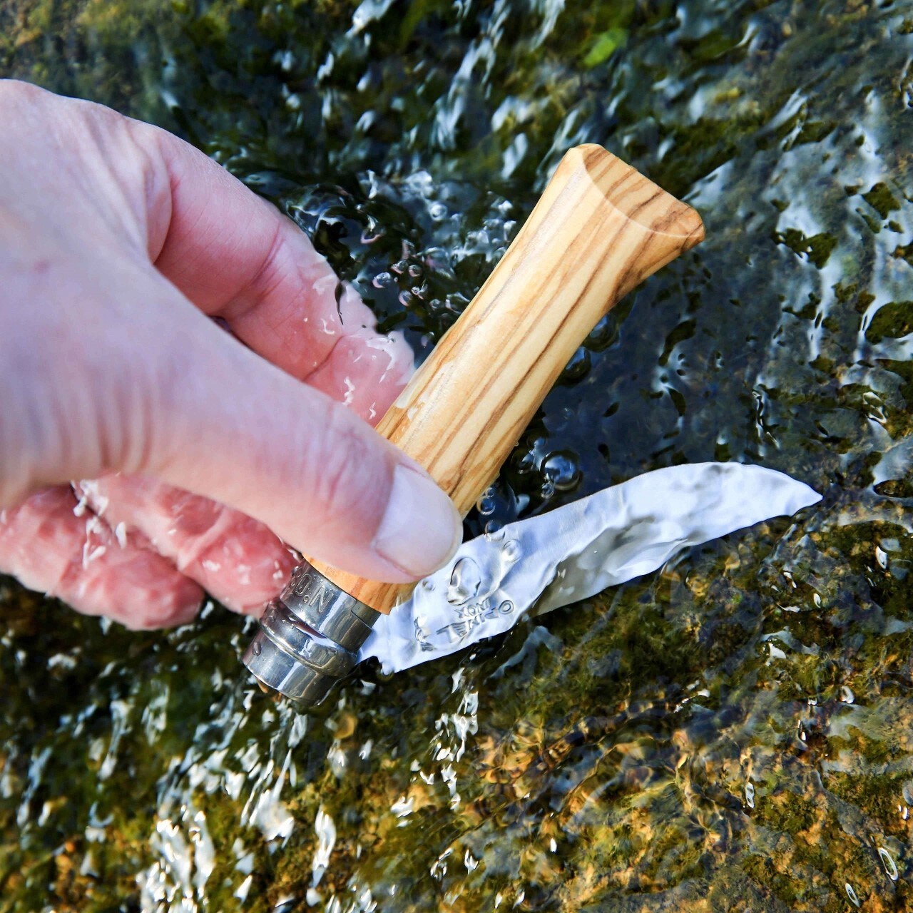 Nóż składany Opinel No.8 INOX Luxury Olive