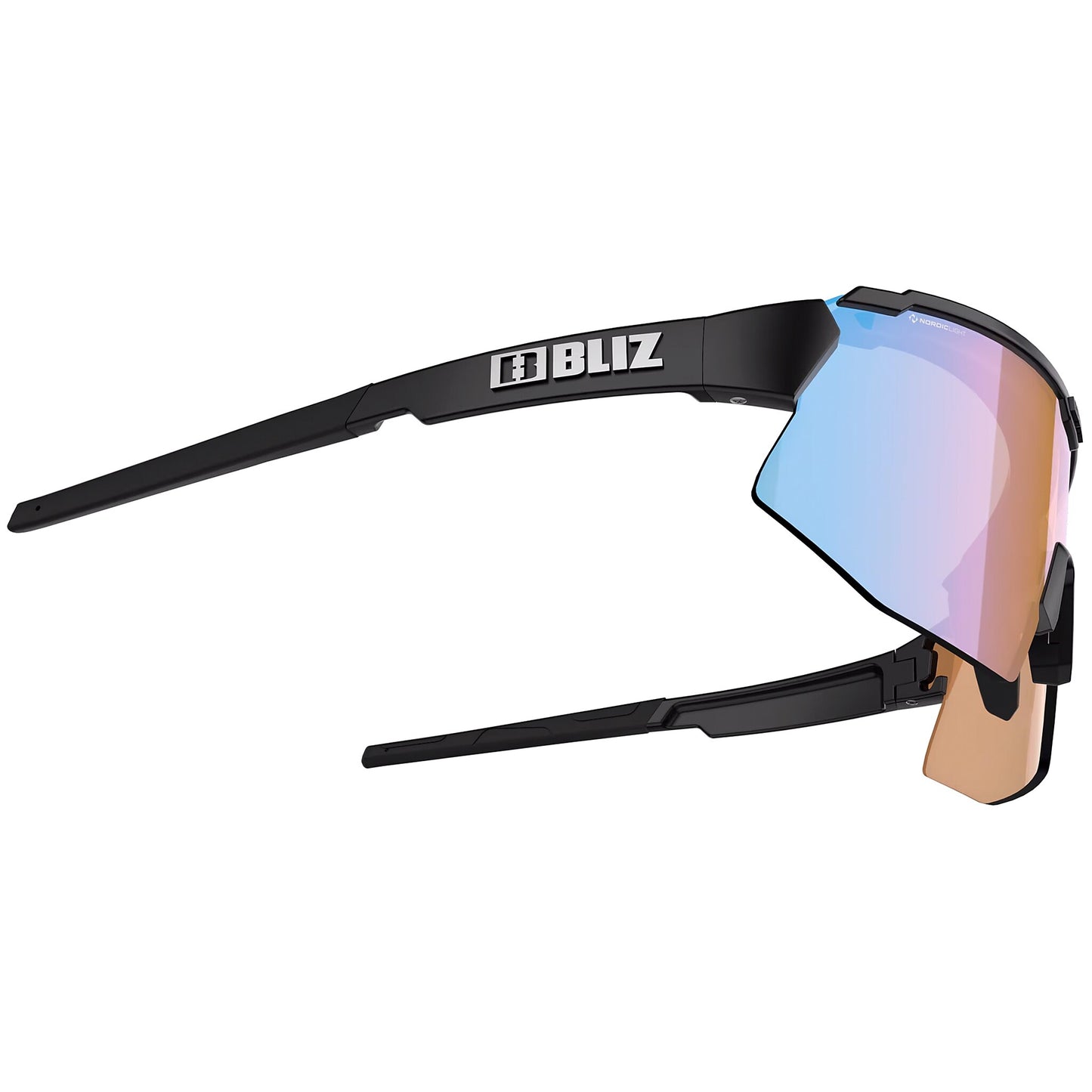 Okulary Bliz Breeze - Matt Black/Coral Orange Blue/Brown Silver