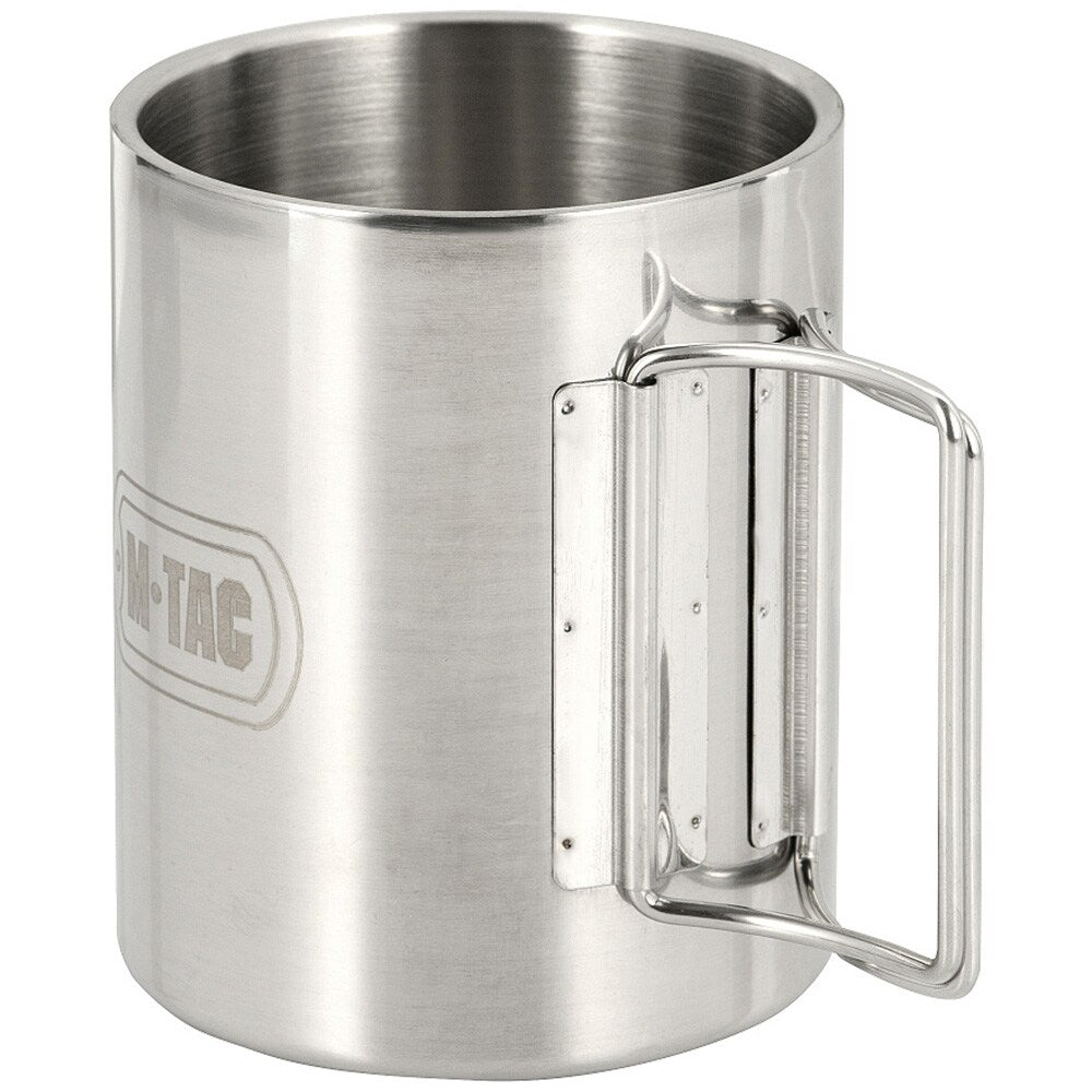 Kubek termiczny M-Tac ze składanym uchwytem - 450 ml