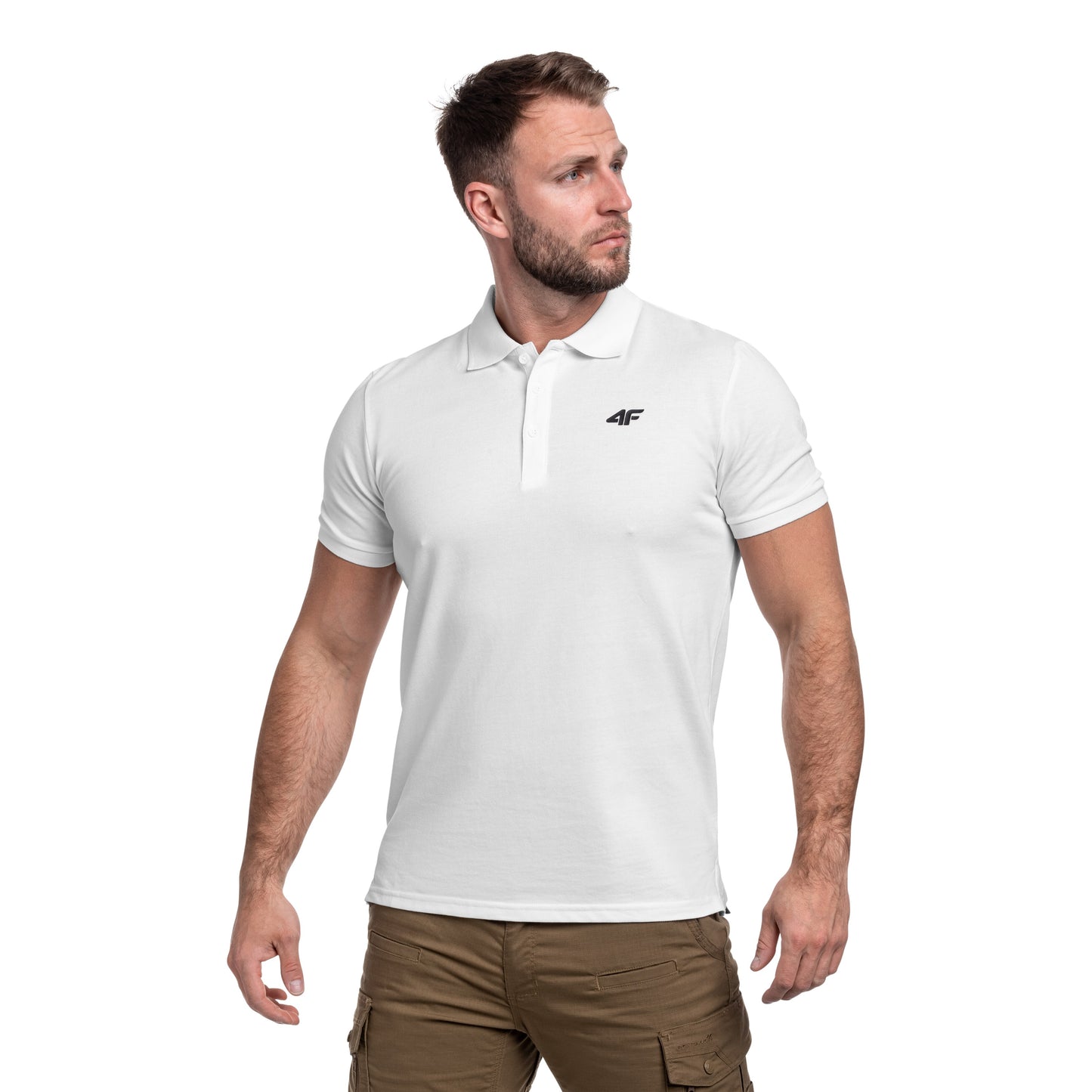 Koszulka polo 4F M366 - Biała