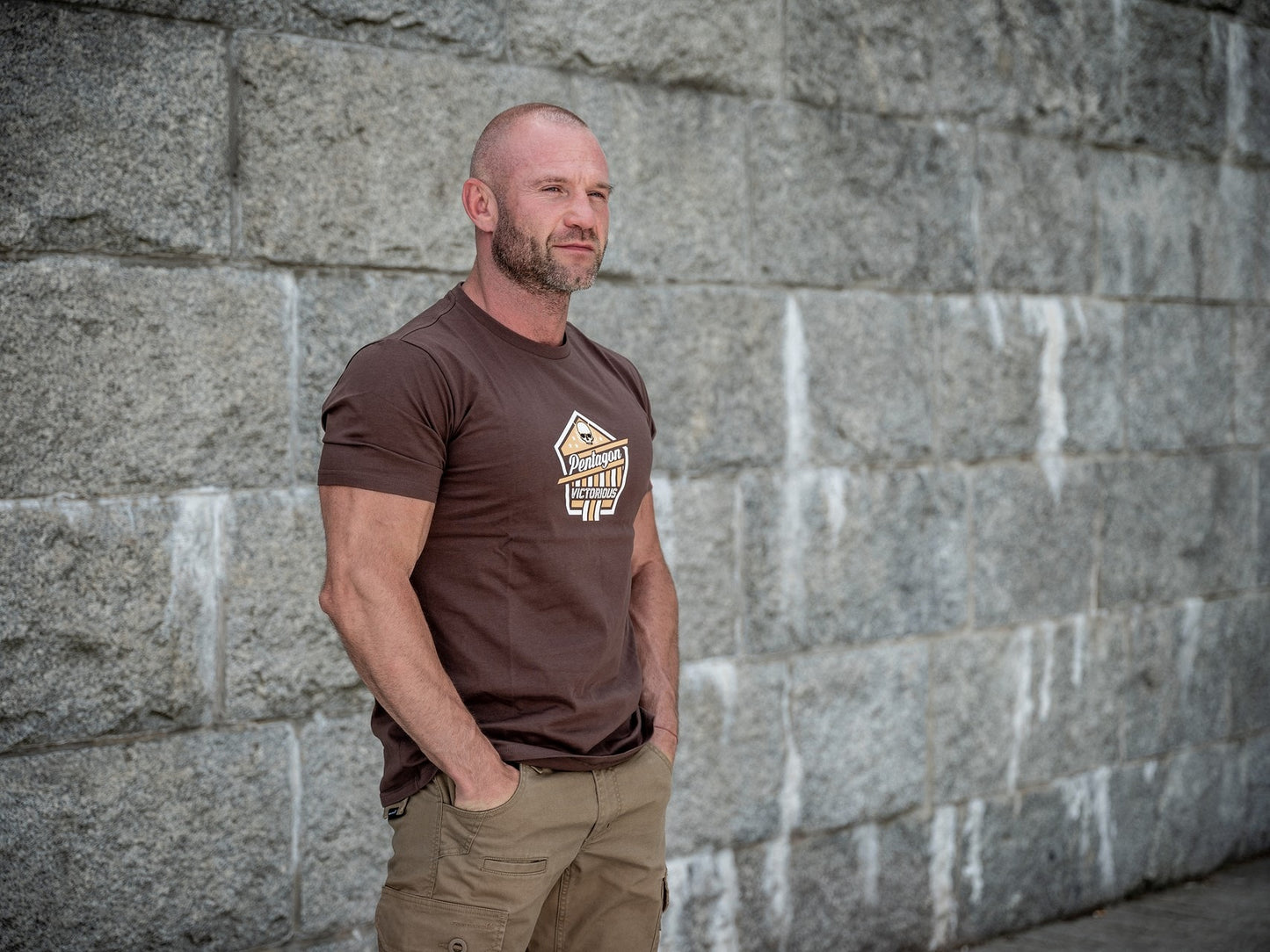 Koszulka T-Shirt Pentagon "Victorious" - Terra Brown