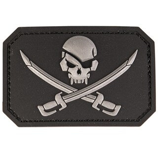 Naszywka Mil-Tec 3D Pirate Skull Black