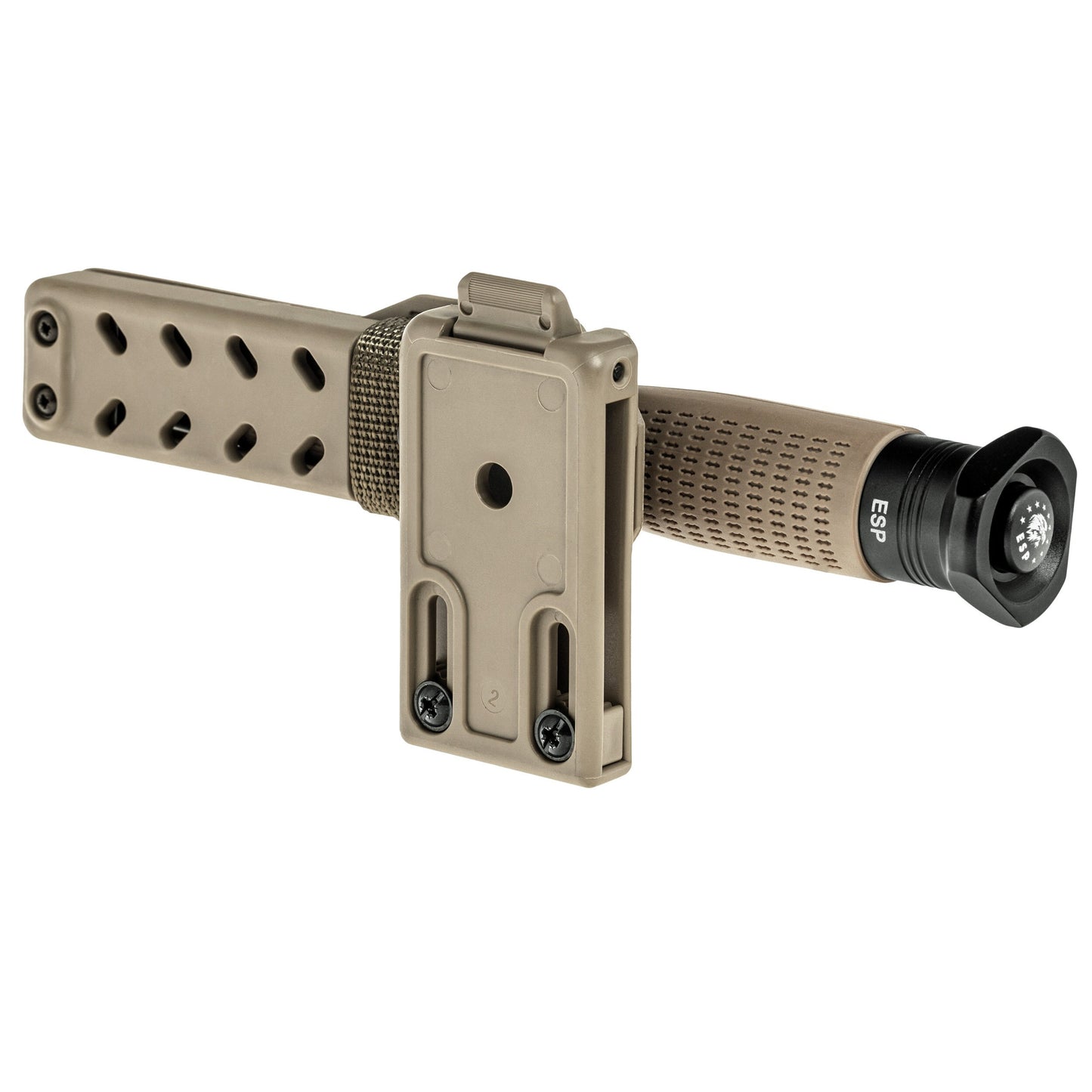 Pałka teleskopowa ESP Easy Lock Button Triangle End Ergonomic hartowana 20" - Desert