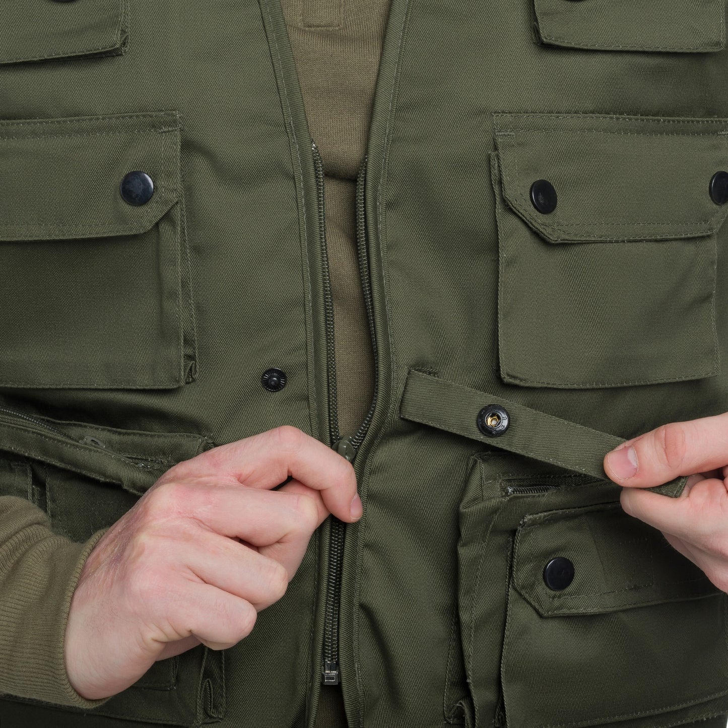Bezrękawnik Mil-Tec Hunt & Fishing Mesh - Olive