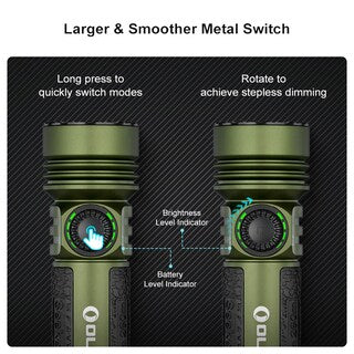 Latarka taktyczno-poszukiwawcza Olight Seeker 4 Pro Cool White OD Green - 4600 lumenów