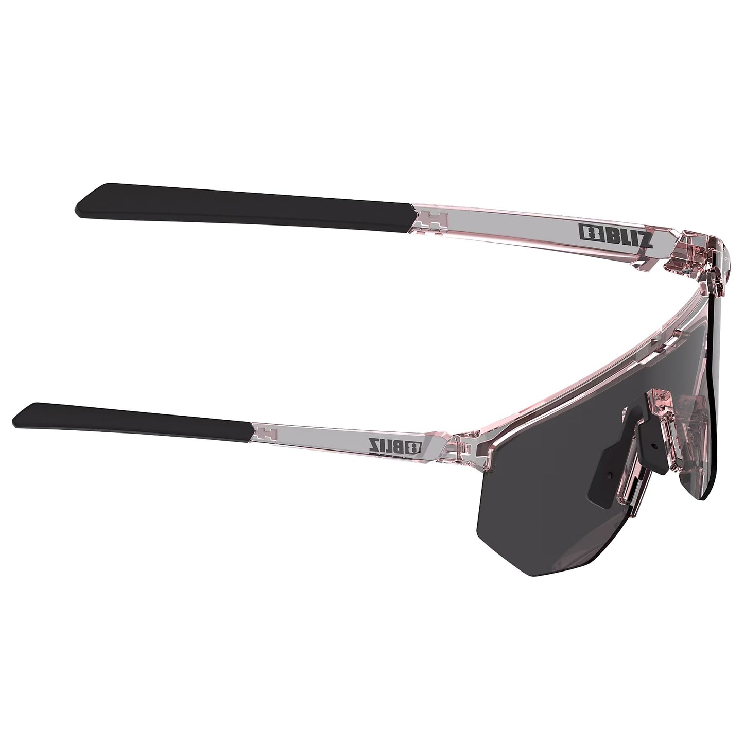 Okulary przeciwsłoneczne Bliz Hero Small - Transparent Rose/Smoke