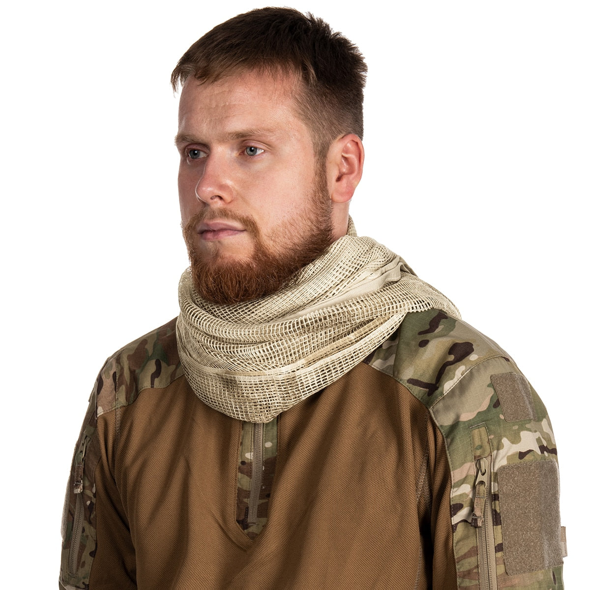 Osobista siatka maskująca Brandit Commando Net Scarf - Sandstorm