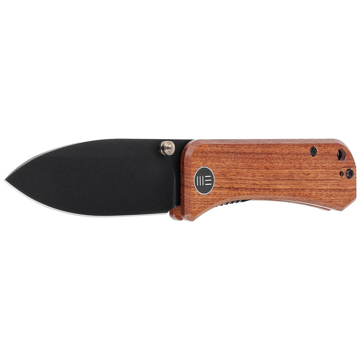 Nóż składany WE Knife Banter Thumb Stud Cuibourtia Wood Handle - Black Stonewash