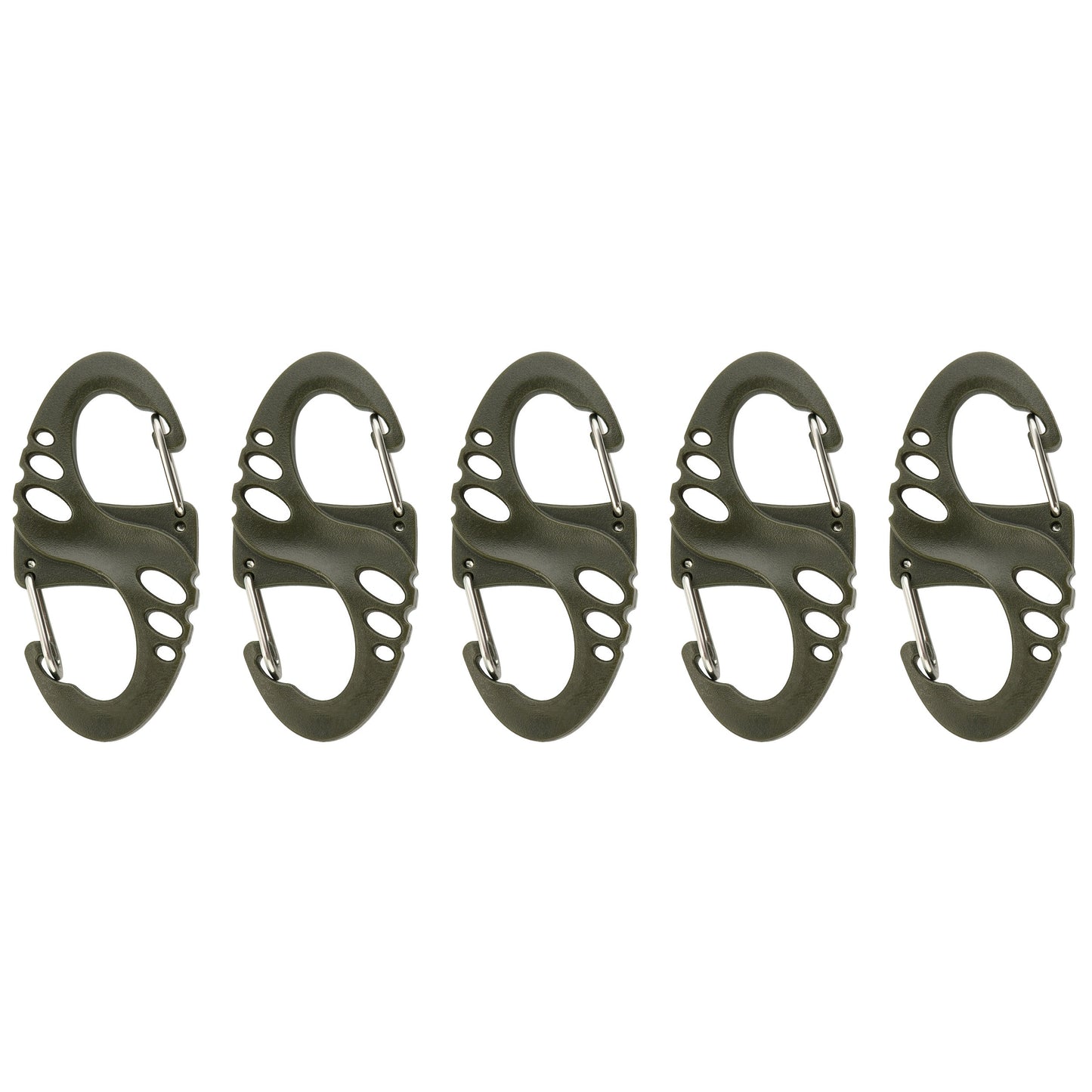 Karabińczyk M-Tac S-Hook plastikowy Olive - 5 szt.