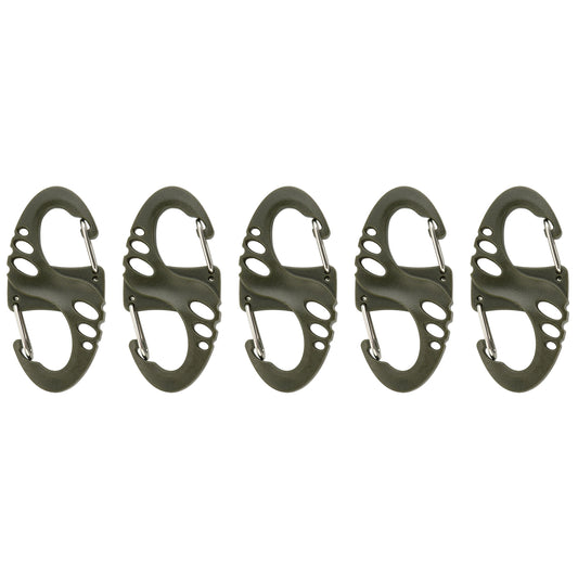 Karabińczyk M-Tac S-Hook plastikowy Olive - 5 szt.