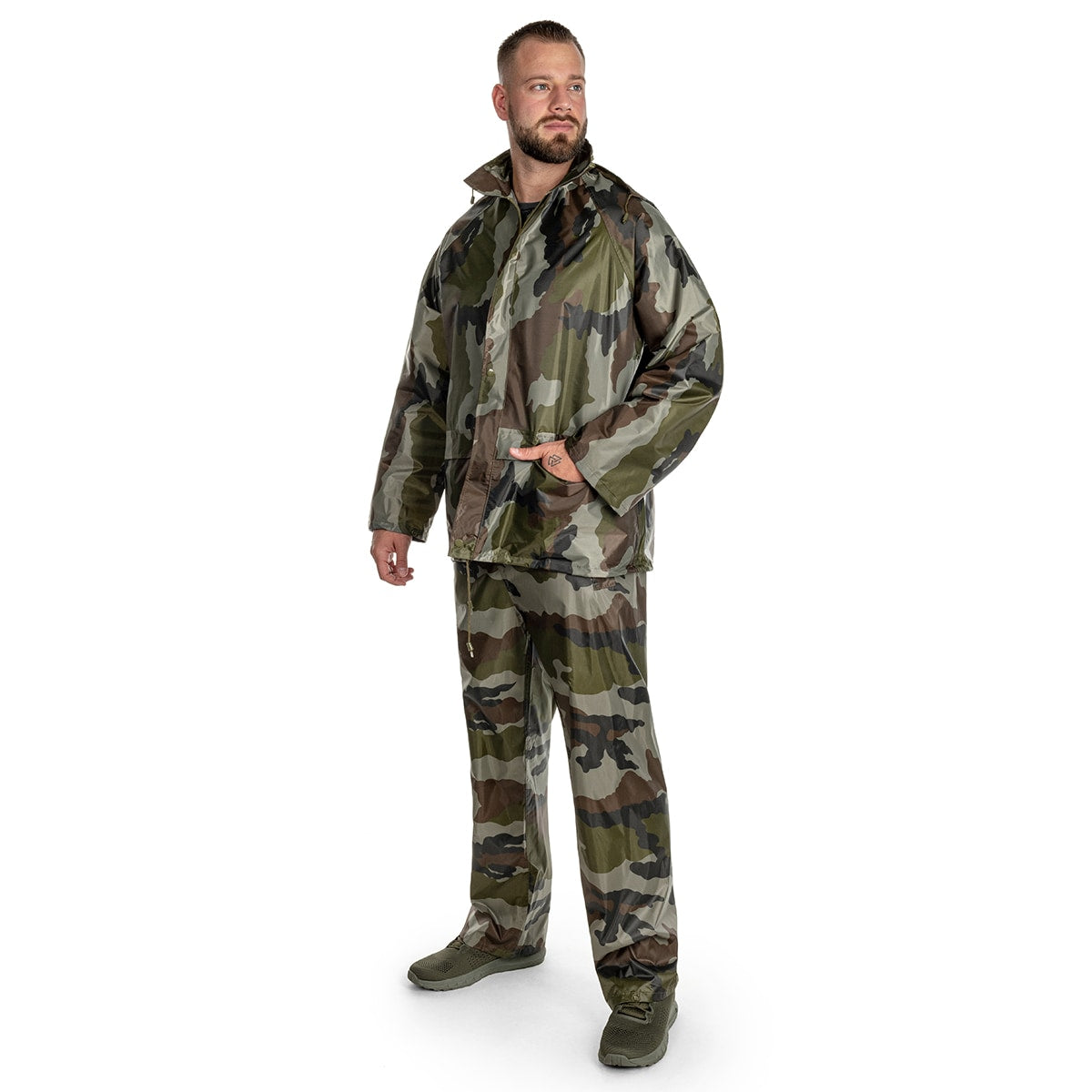 Komplet przeciwdeszczowy Mil-Tec kurtka+spodnie - CCE-Camo