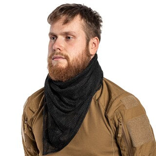 Osobista siatka maskująca Brandit Commando Net Scarf - Black