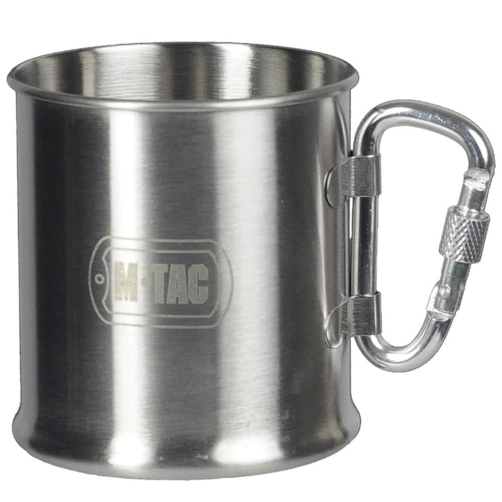 Kubek stalowy M-Tac z karabińczykiem 0,25 l