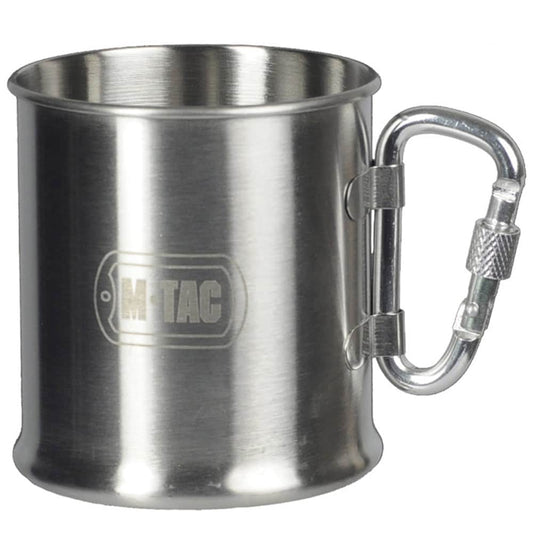 Kubek stalowy M-Tac z karabińczykiem 0,25 l