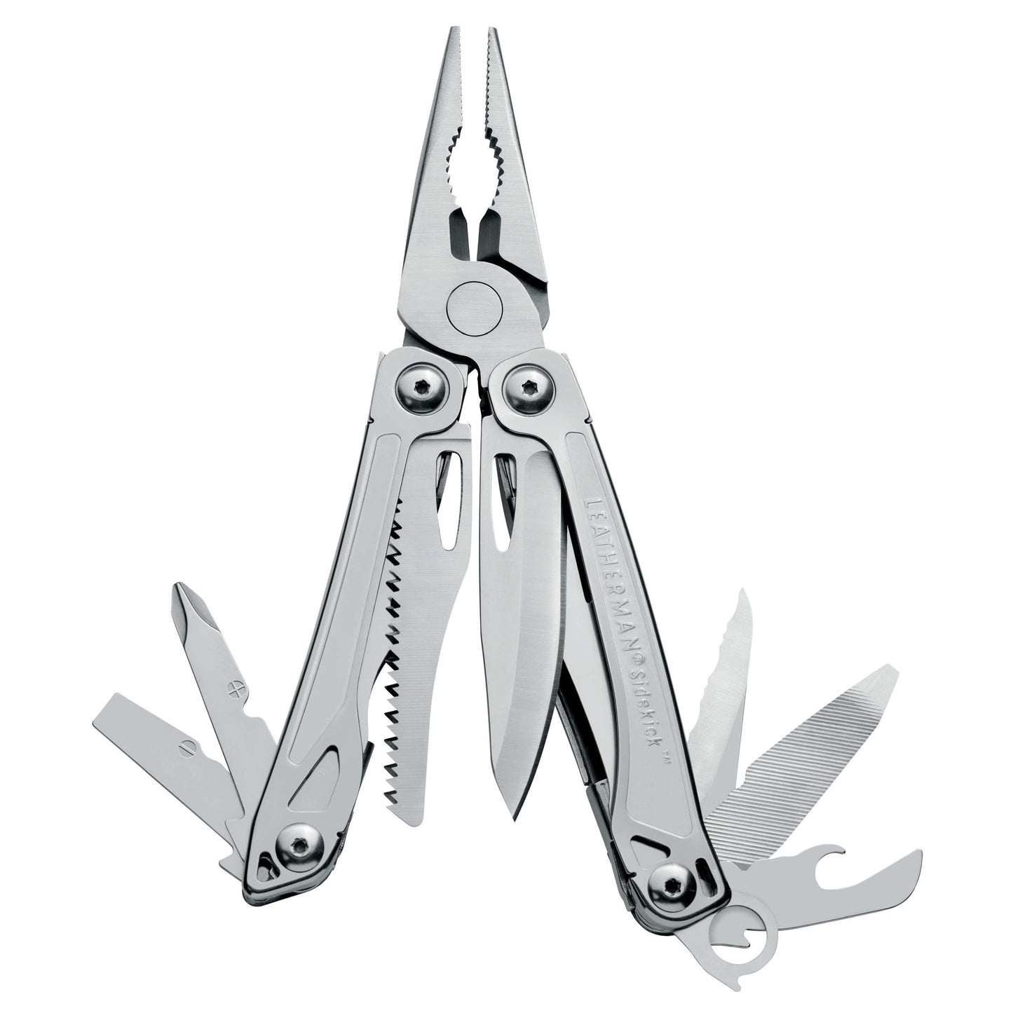 Multitool Leatherman Sidekick + latarka Olight Baton 4 - zestaw