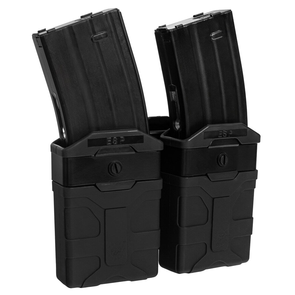 Podwójna ładownica obrotowa ESP z montażem UBC-04-2 na magazynki do AR-15 - Black