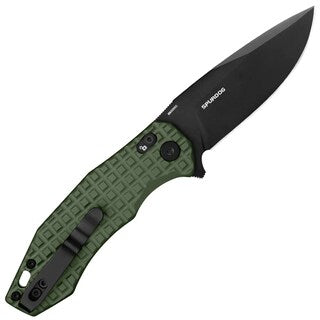 Nóż składany Oknife Spurdog OD Green - stal narzędziowa D2
