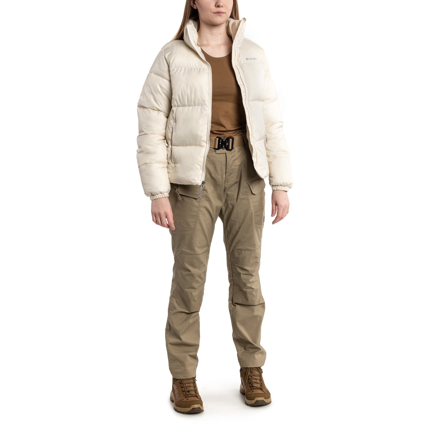 Kurtka damska Columbia Puffect Jacket - Chalk