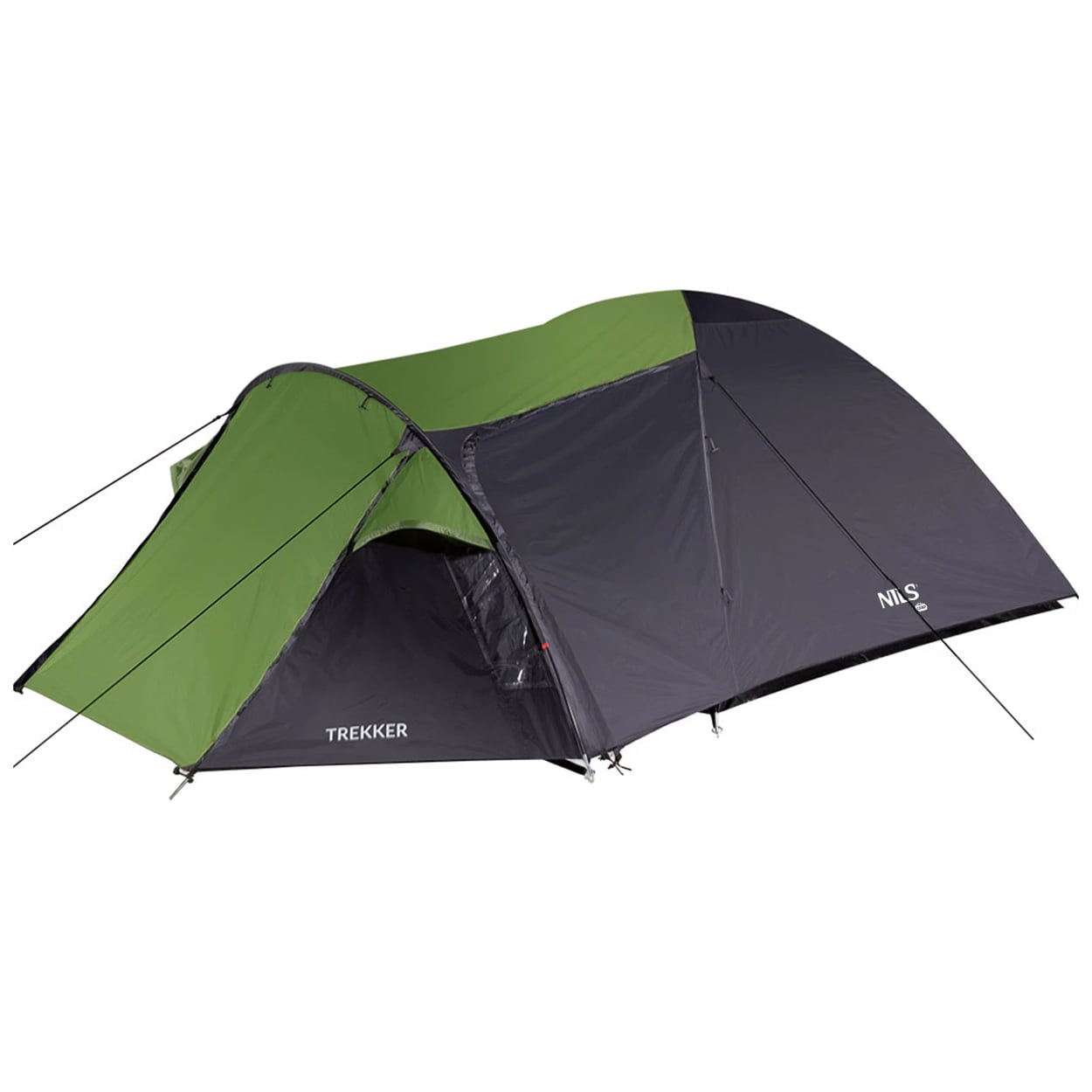 Namiot 4-osobowy Nils Camp Trekker NC6012 - Czarno-Zielony