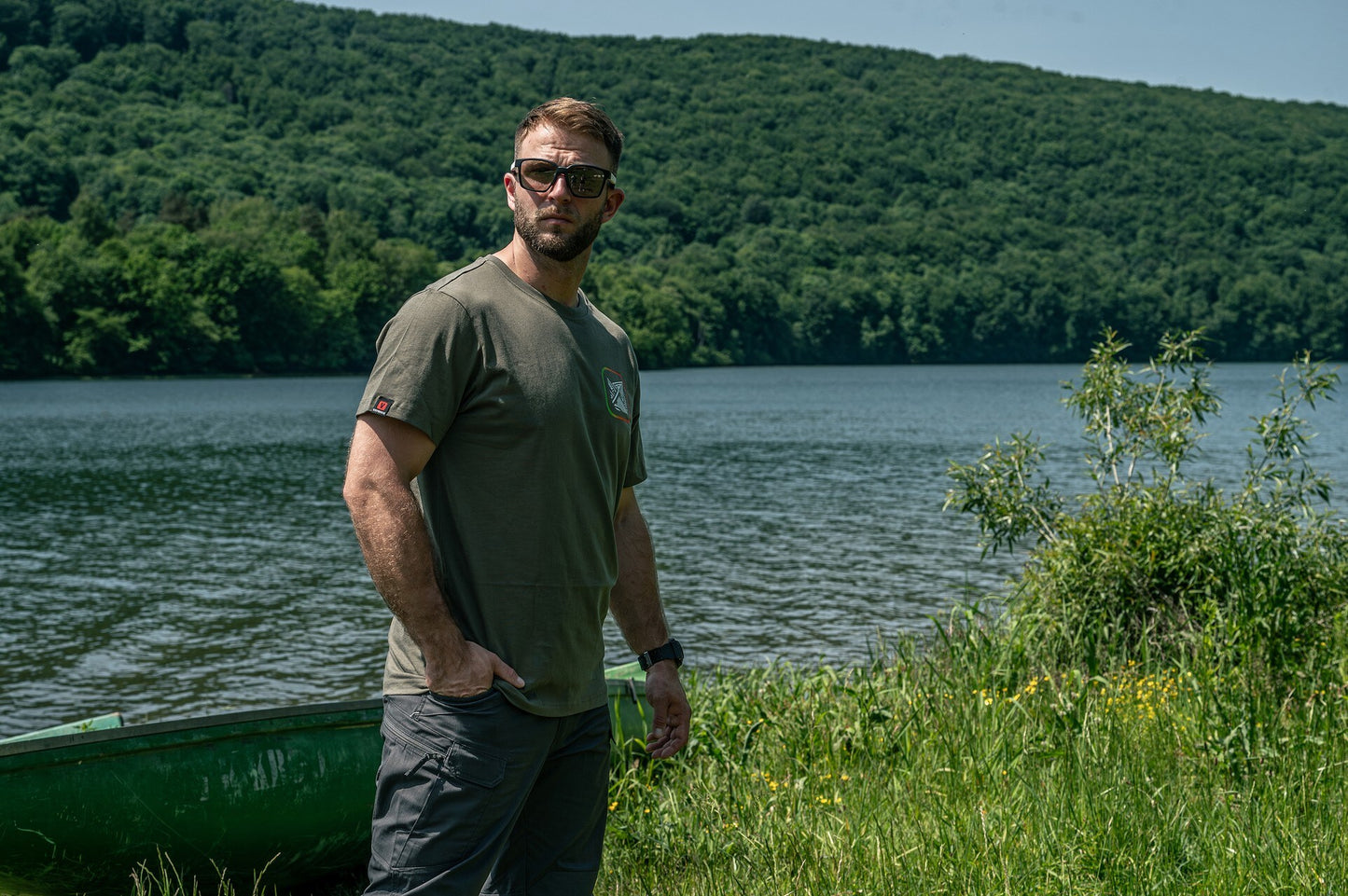 Koszulka T-shirt Voyovnik Trail Arrow - Olive