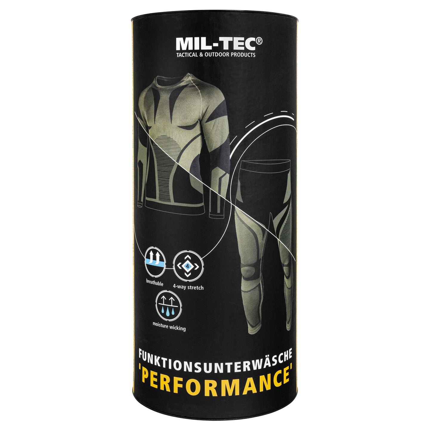 Bielizna termoaktywna Mil-Tec 4-Way Stretch Performance - Olive