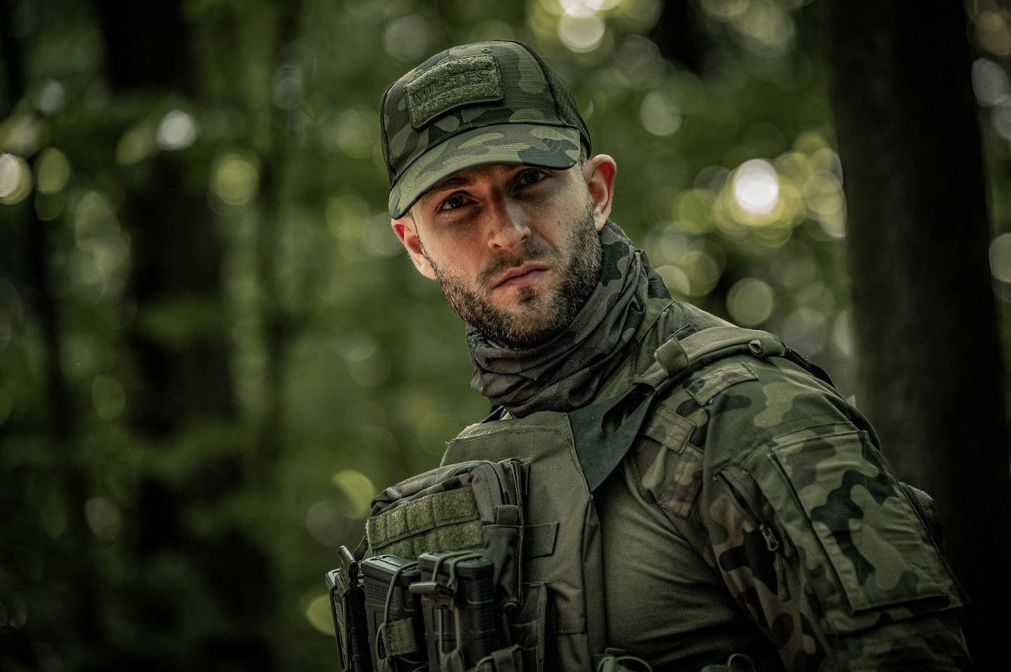 Czapka z daszkiem Mil-Tec Net Baseball Cap - wz.93 Pantera PL Woodland