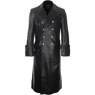 Płaszcz Mil-Tec skórzany oficerski - Black