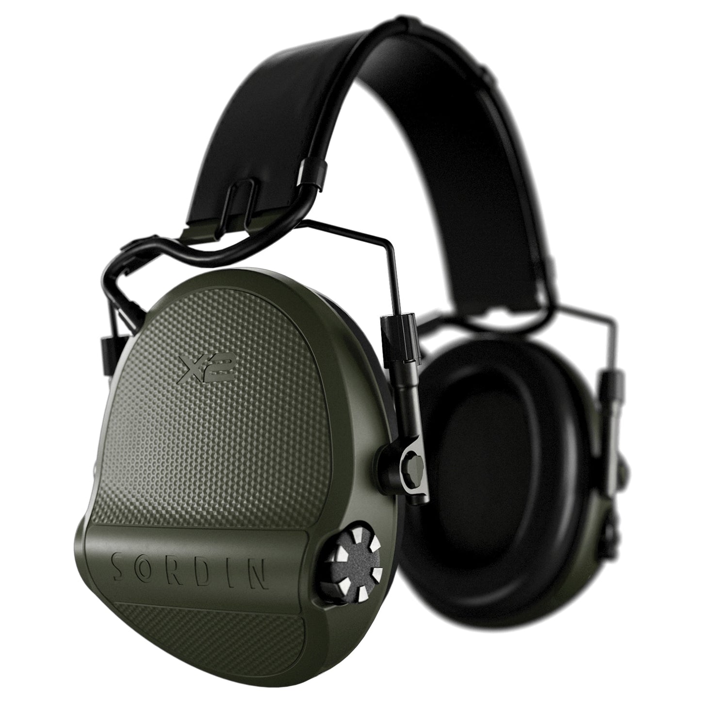 Ochronniki słuchu aktywne Sordin Supreme X2 Gel Headband - Green