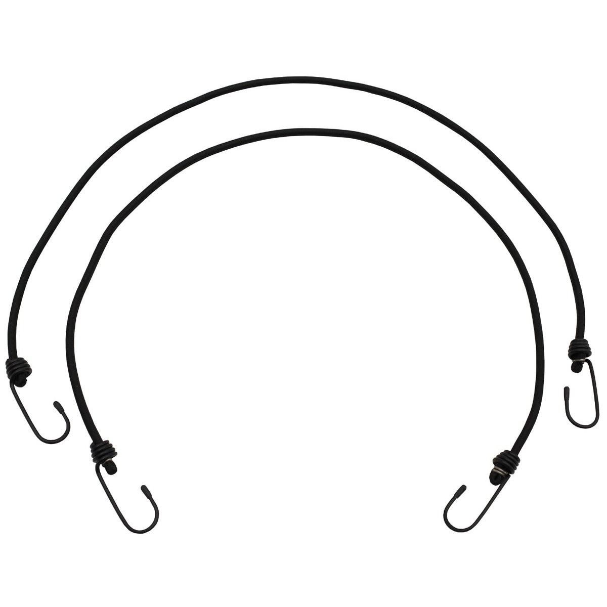 Linka bungee MFH 6 mm x 75 cm 2 szt. - Black