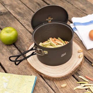 Garnek turystyczny z pokrywką Esbit Round Camping Pot aluminium - 1600 ml