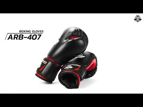 Rękawice bokserskie DBX Bushido ARB-407 - Czarne/Czerwone