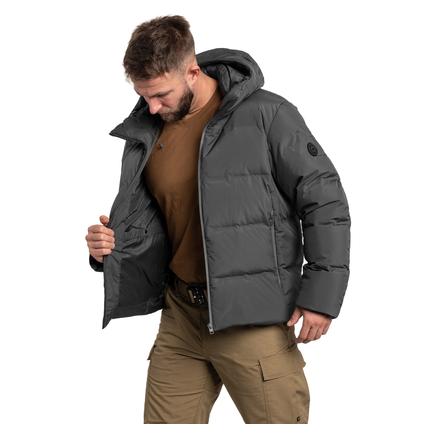 Kurtka Pentagon Omega Down - Cinder Grey