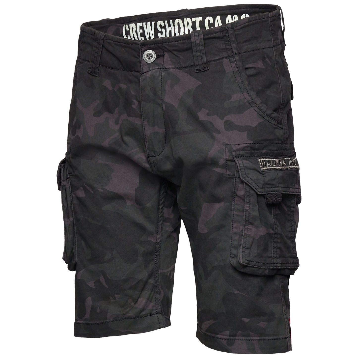 Szorty Alpha Industries Crew Short - Black Camo