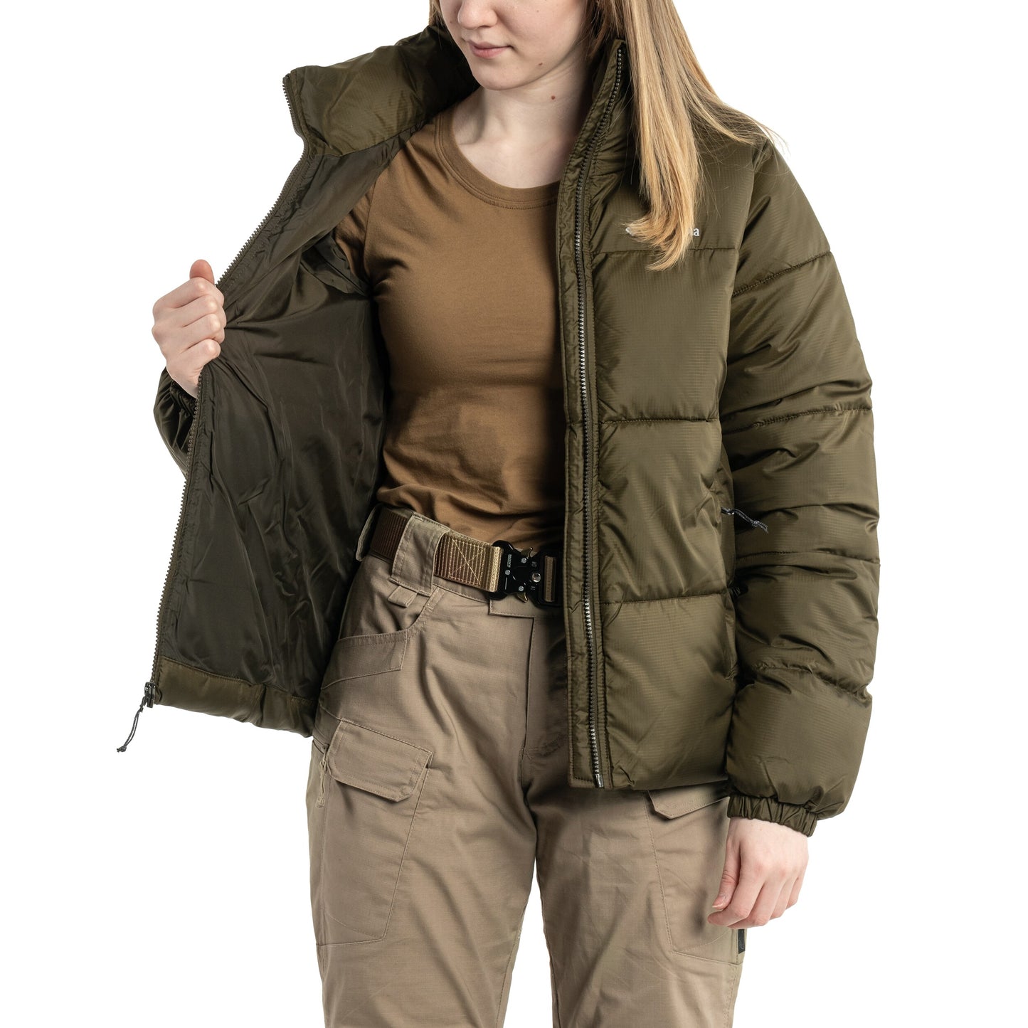 Kurtka damska Columbia Puffect Jacket - Olive Green
