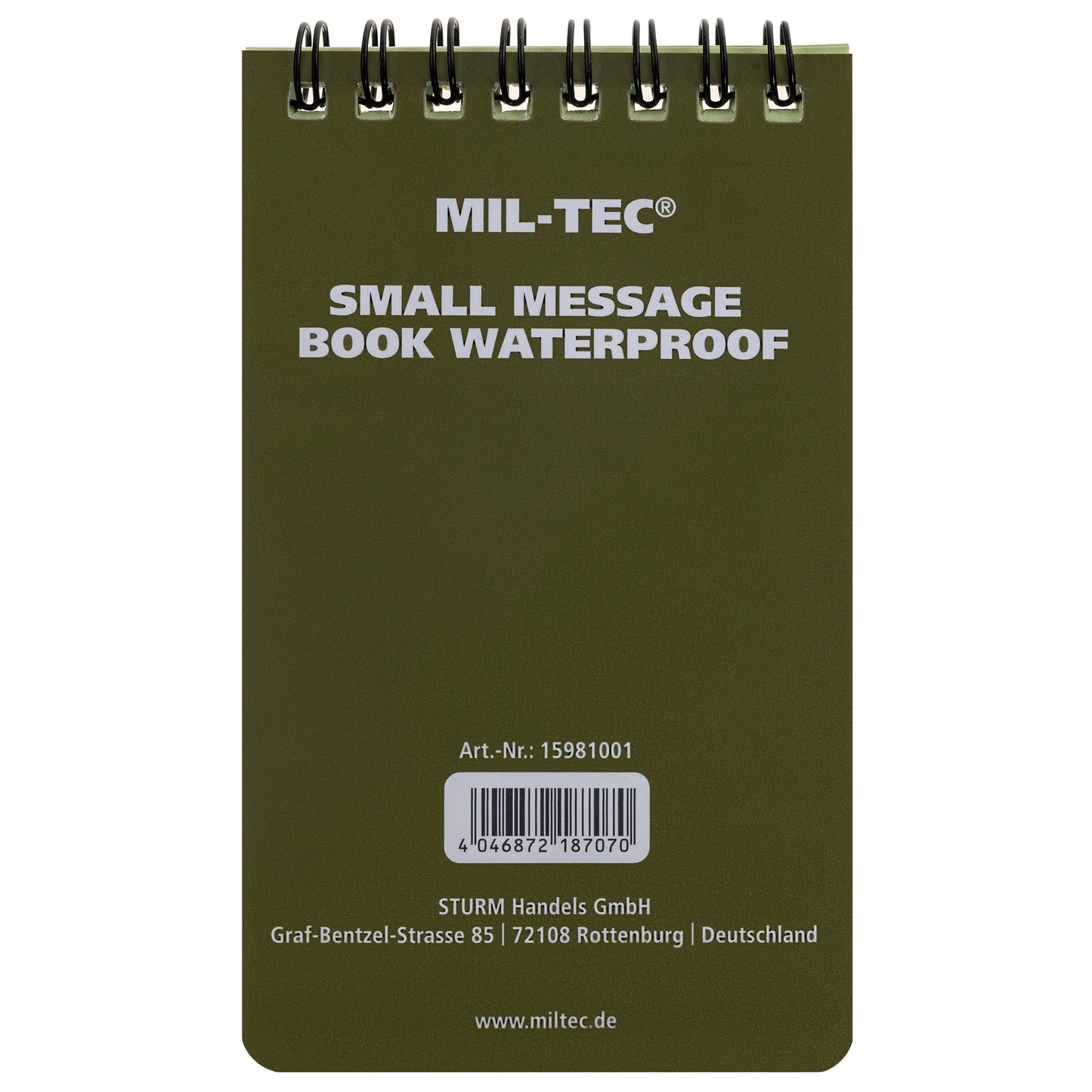 Notes wodoodporny Mil-Tec 75 x 130 mm
