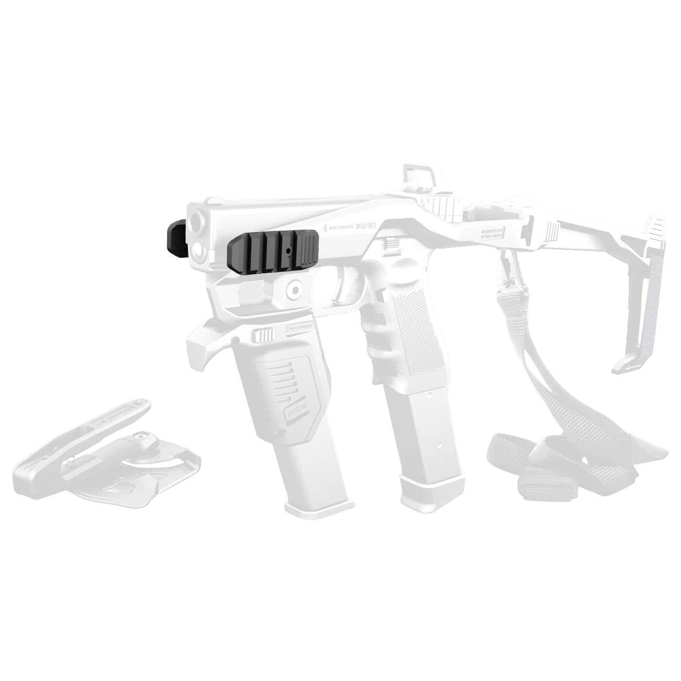 Szyny montażowe Recover Tactical Side Rails do konwersji 20/20 - Black