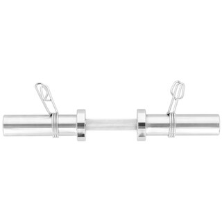 Gryf olimpijski HMS krótki z zaciskami GOP050 - 50 cm