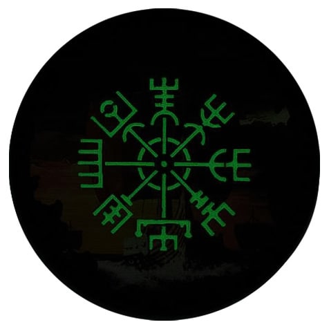 Naszywka M-Tac Vegvisir Drakkar fluorescencyjna - Black